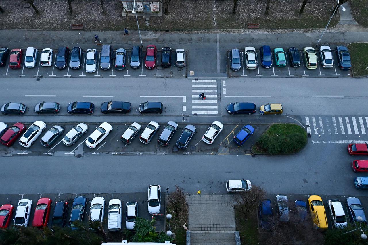Vizure  grada u kasno zimsko popodne