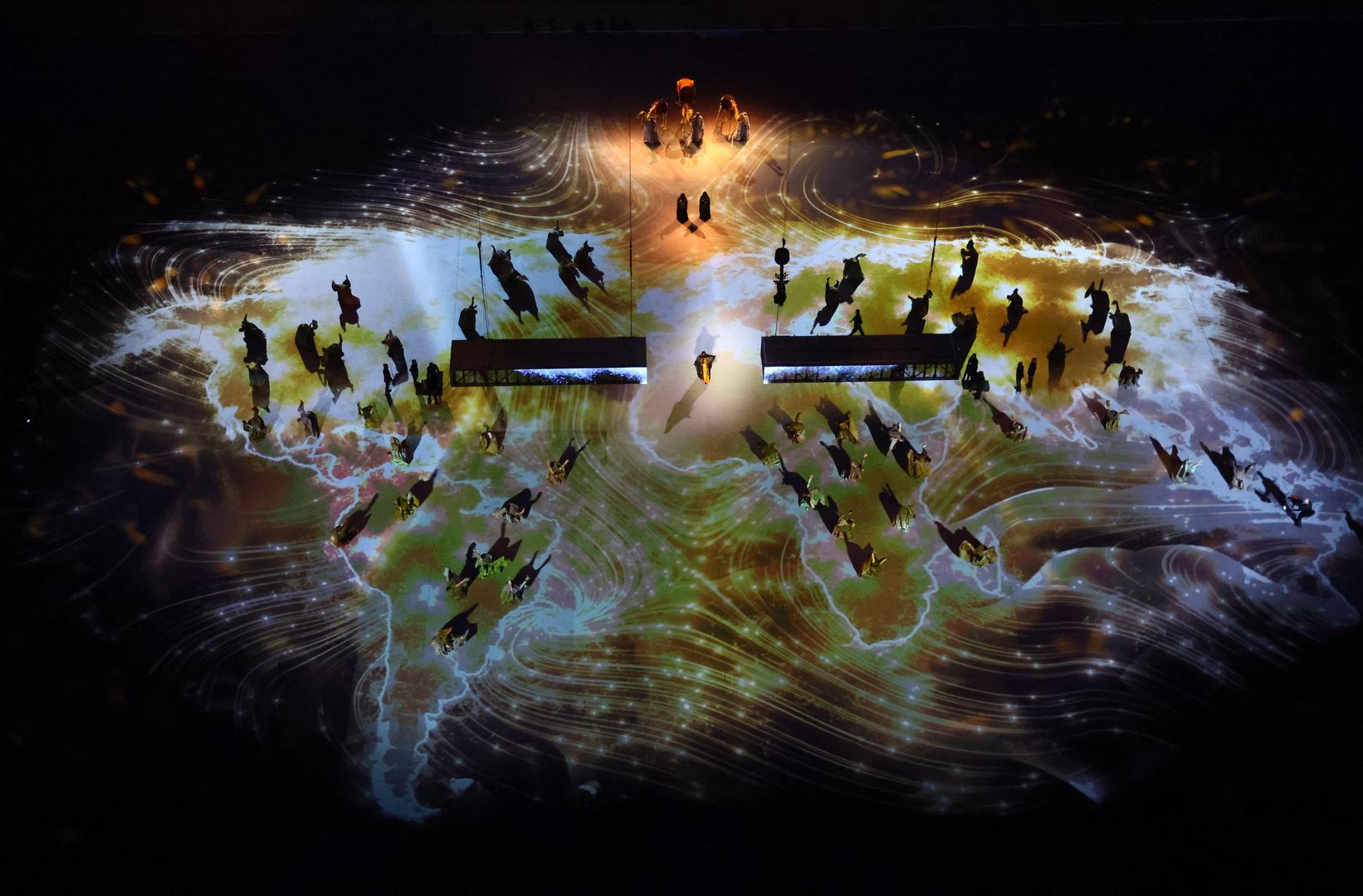 Soccer Football - FIFA World Cup Qatar 2022 - Group A - Qatar v Ecuador - Al Bayt Stadium, Al Khor, Qatar - November 20, 2022 General view during the opening ceremony REUTERS/Fabrizio Bensch Photo: Fabrizio Bensch/REUTERS