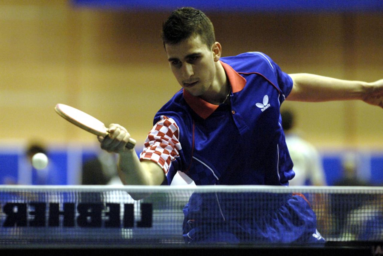 'sport...zagreb...21.05.2007. dom sportova, stolni tenis, sp u zagrebu, andrej gacina,  foto: goran stanzl'