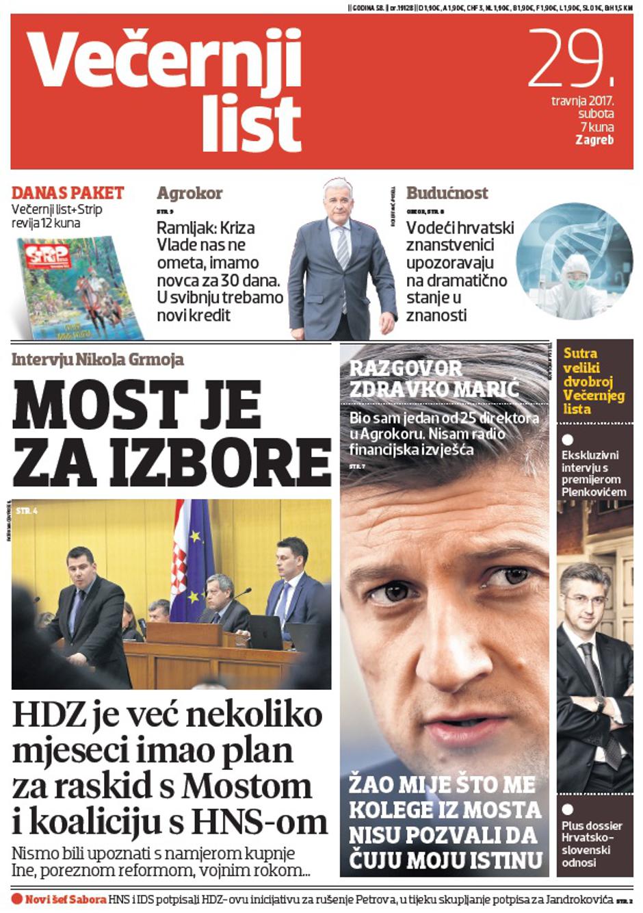 Naslovnica 29.4.2017.