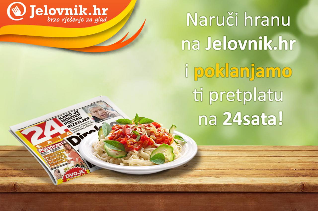 Jelovnik.hr ti daruje pretplatu na 24sata