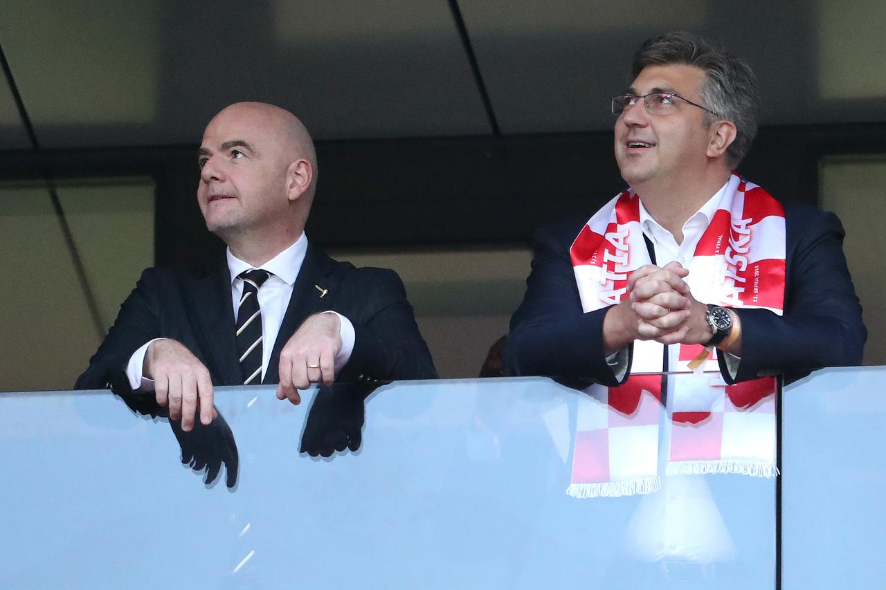 Moskva: Plenković i Jandroković u VIP loži na stadionu Lužnjiki