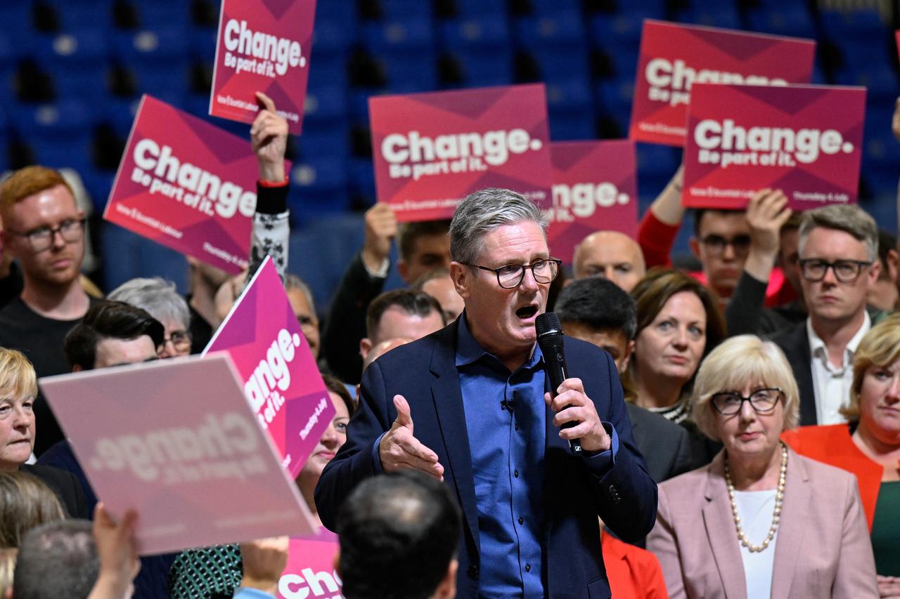 British opposition Labour Party leader Starmer meets voters across the country as campaign continues