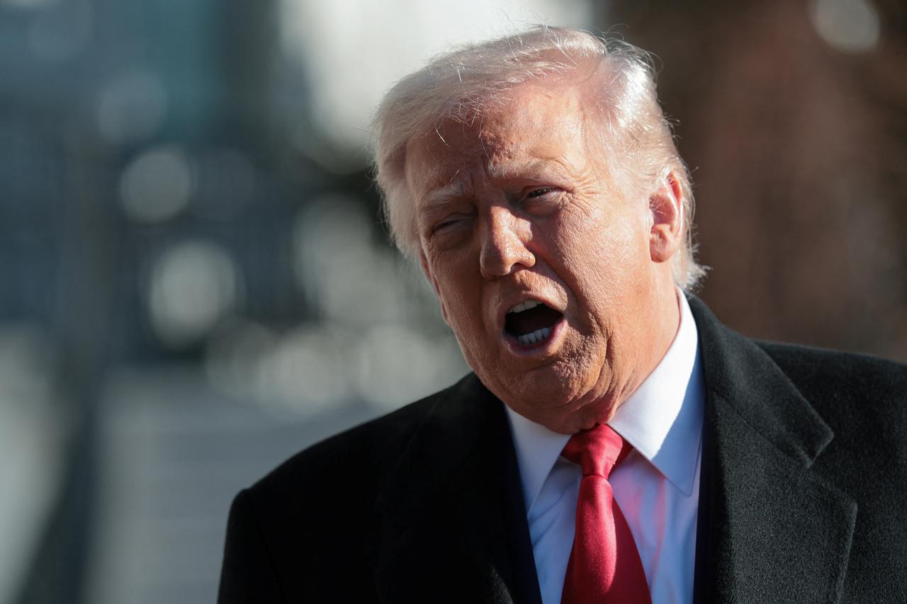 U.S. President Donald Trump departs the White House for travel to Detroit, in Washington