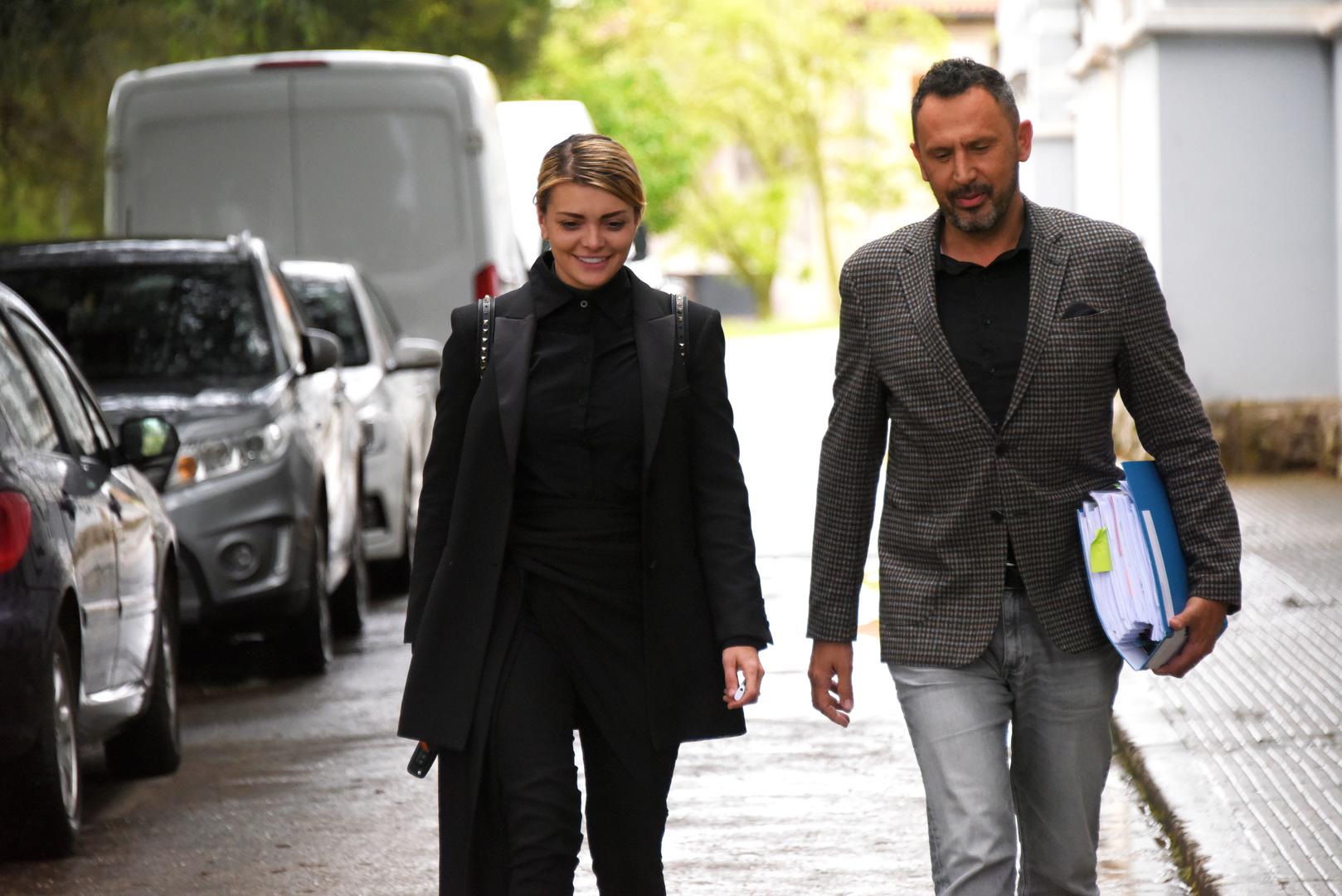 23.04.2024., Pula - Ella Dvornika odlazi sa Opcinskog suda nakon brakorazvodne parnice. Photo: Sasa Miljevic/PIXSELL