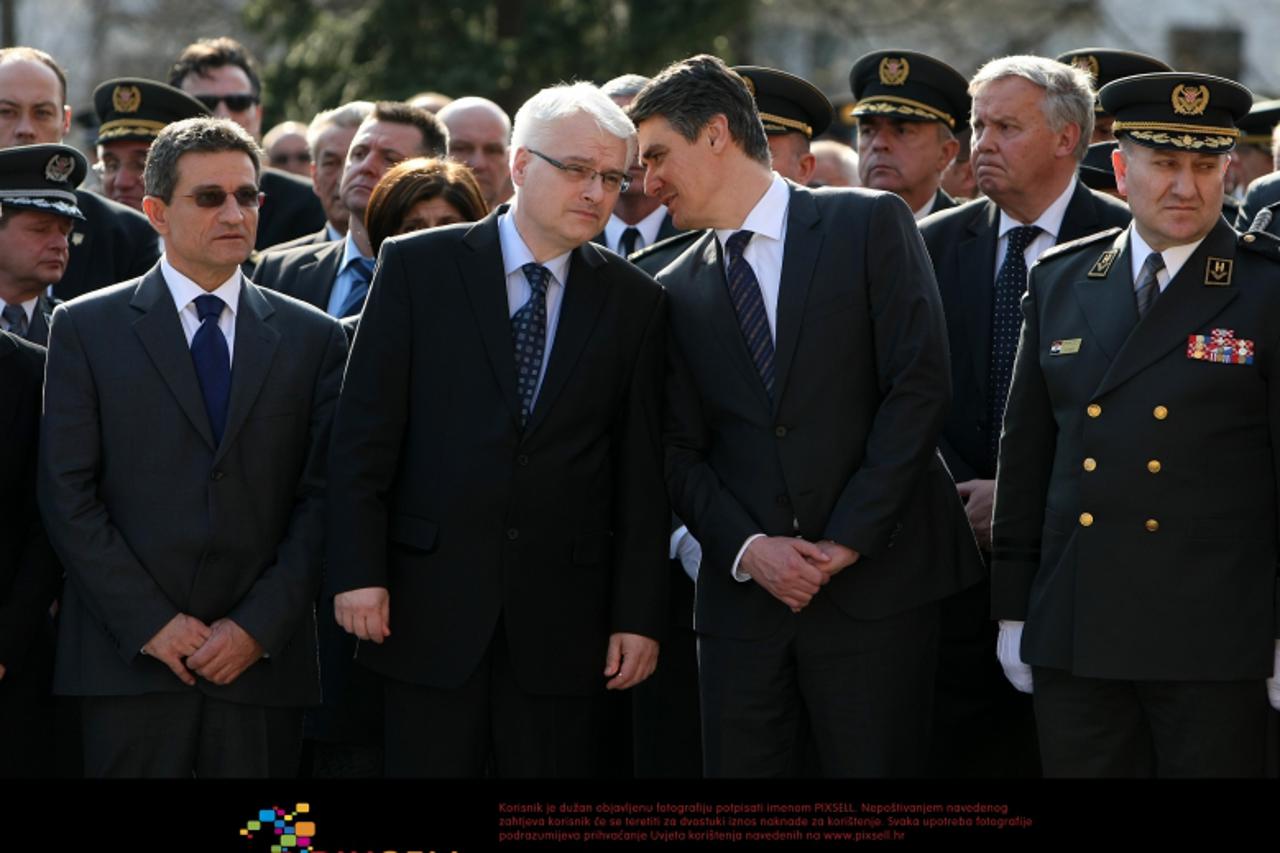 '22.03.2012.,Zagreb - Na zagrebackom Mirogoju pokopan je sa svim vojnim pocastima general Imra Agotic.  Photo: Petar Glebov/PIXSELL'