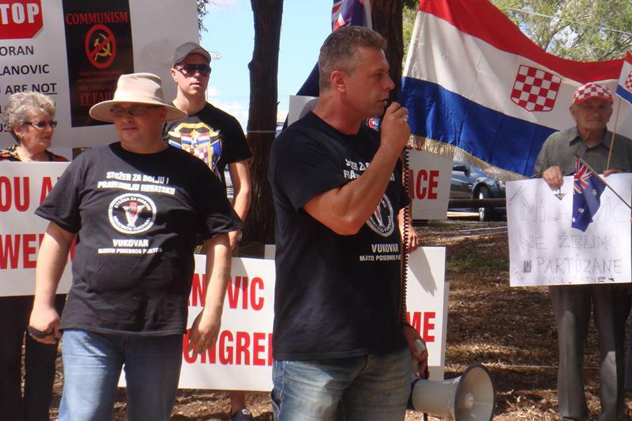 prosvjed Milanović Australija