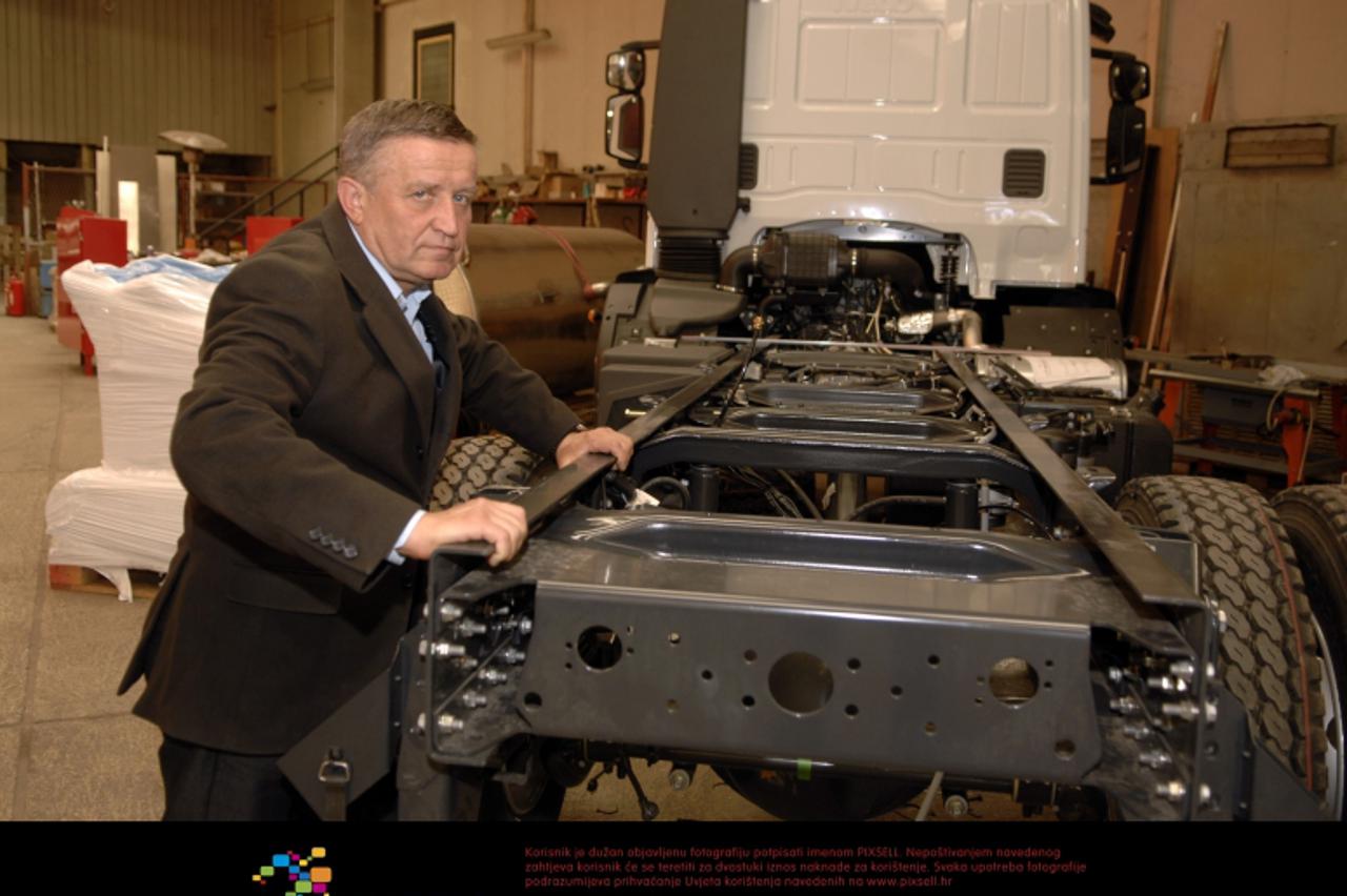 '27.04.2012., Rijeka - Ante Milkovic, predsjednik uprave poduzeca MG za proizvodnju protupozarnih vozila. Photo: Goran Kovacic/PIXSELL'