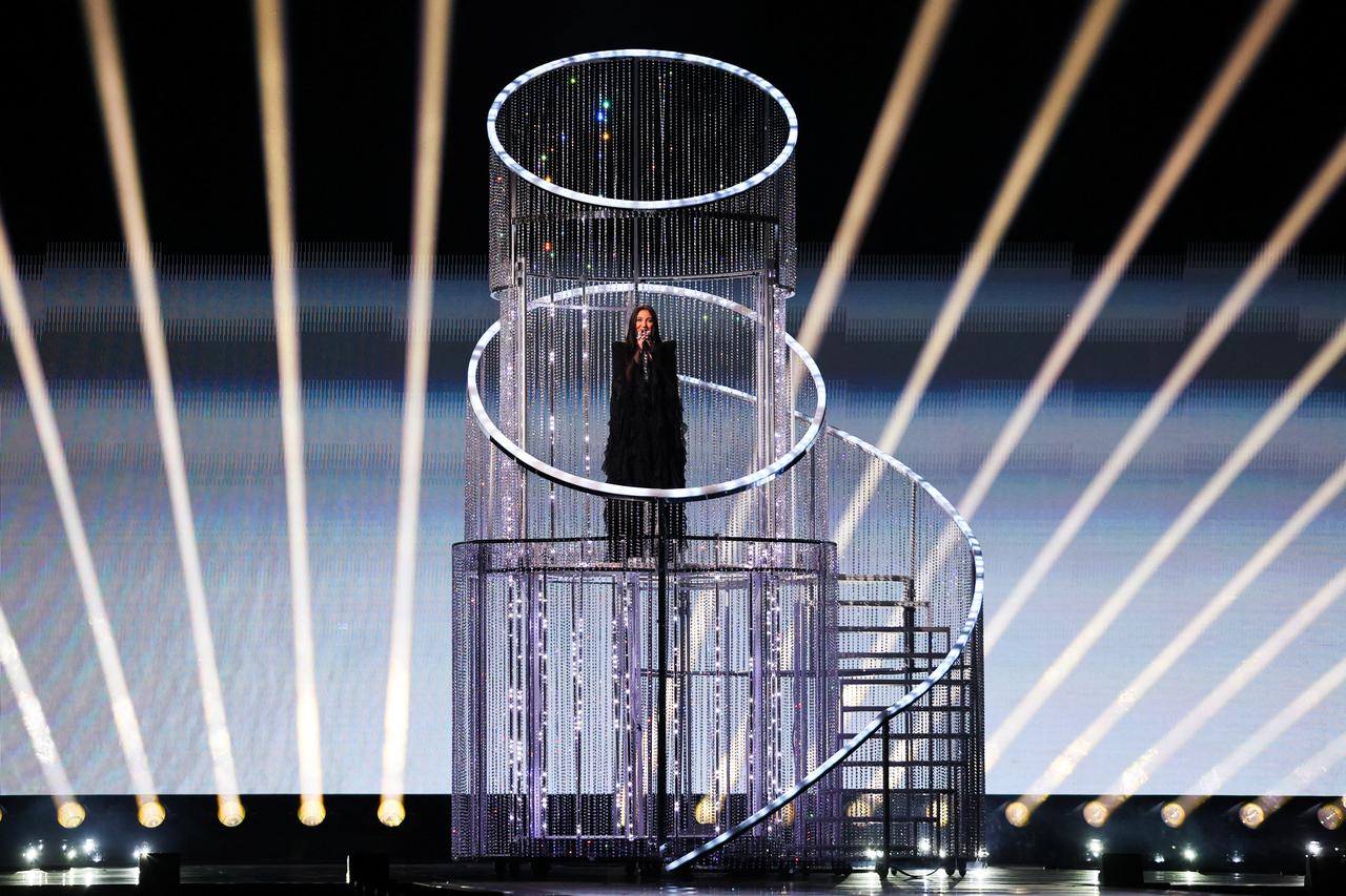 Dress rehearsal 2 ahead of the second semi-final for the 2025 Eurovision Song Contest, in Basel