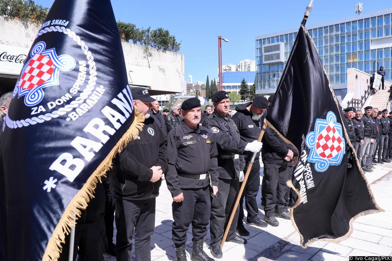 Split: Obilježena godišnjica 9. bojne HOS-a