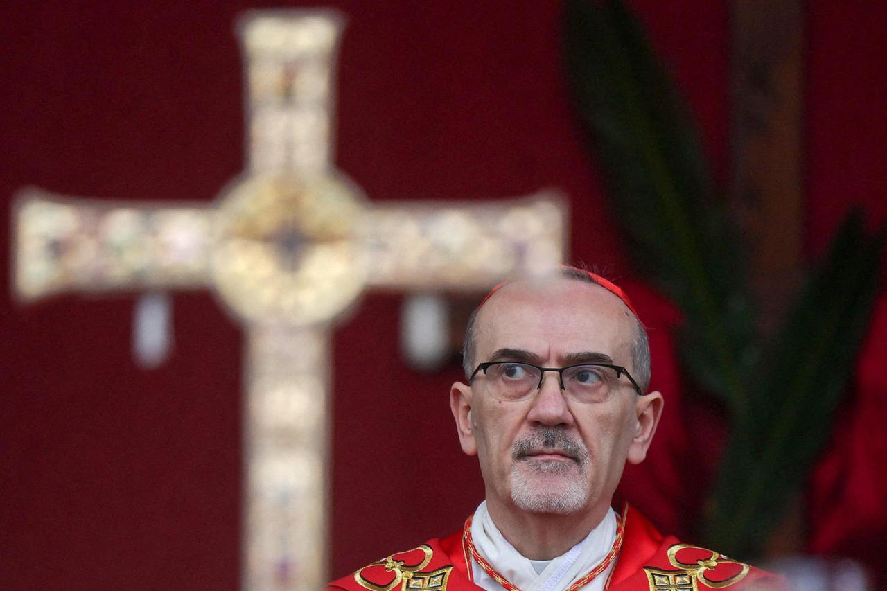 Cardinal Pizzaballa holds a prayer service to mark Palm Sunday, in Jerusalem