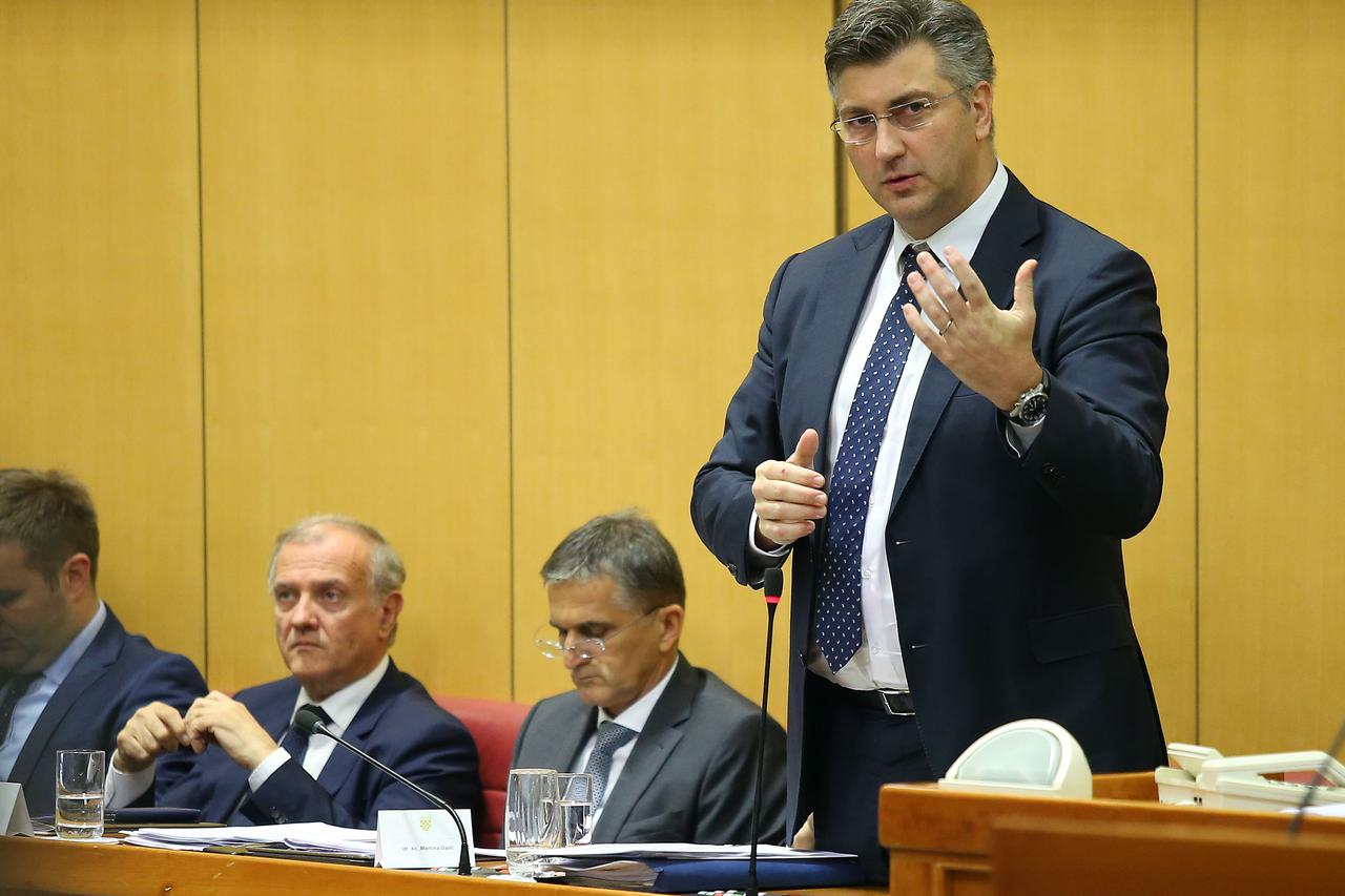 Andrej Plenković u Saboru