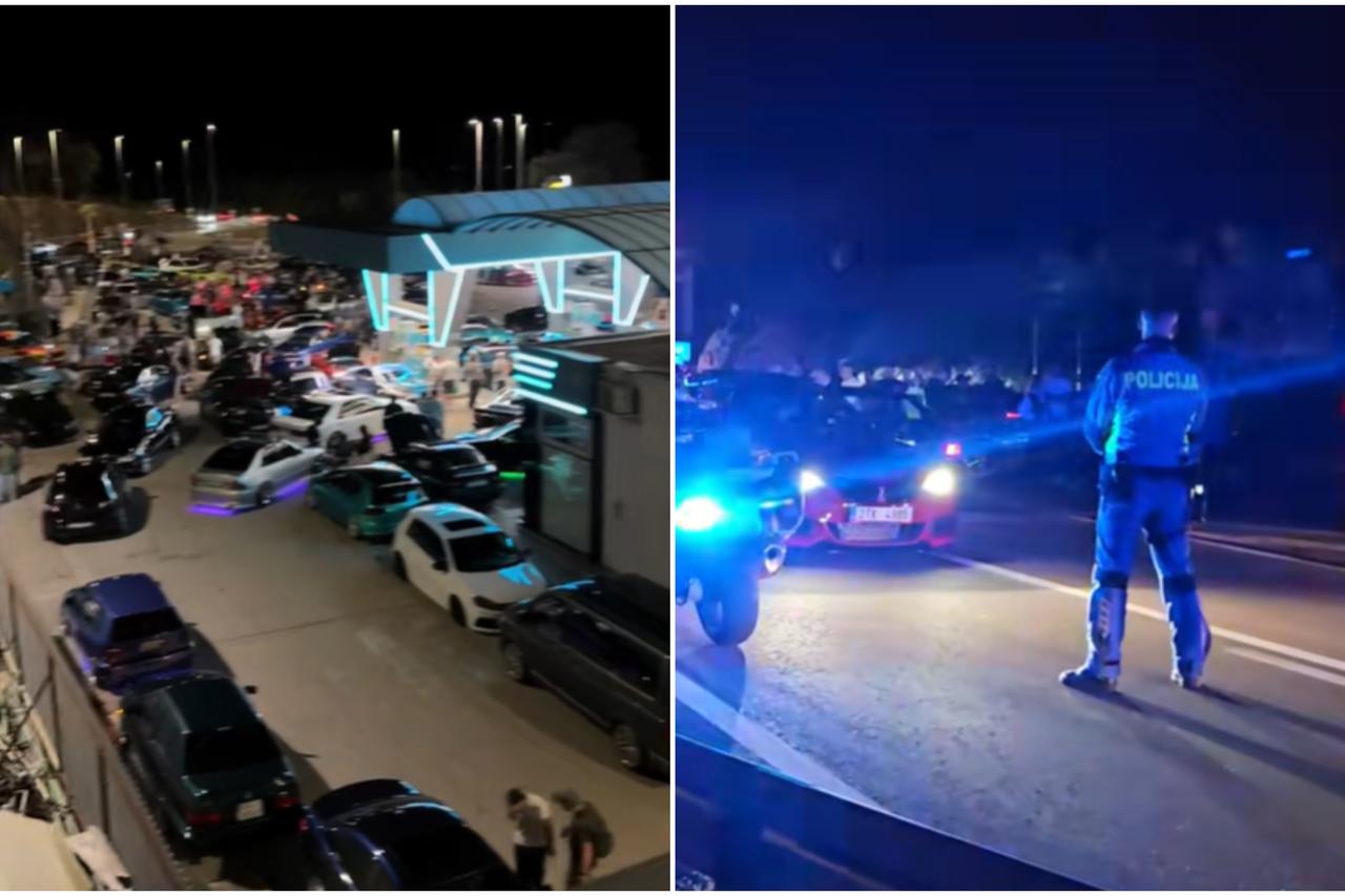 Car meet na Krku