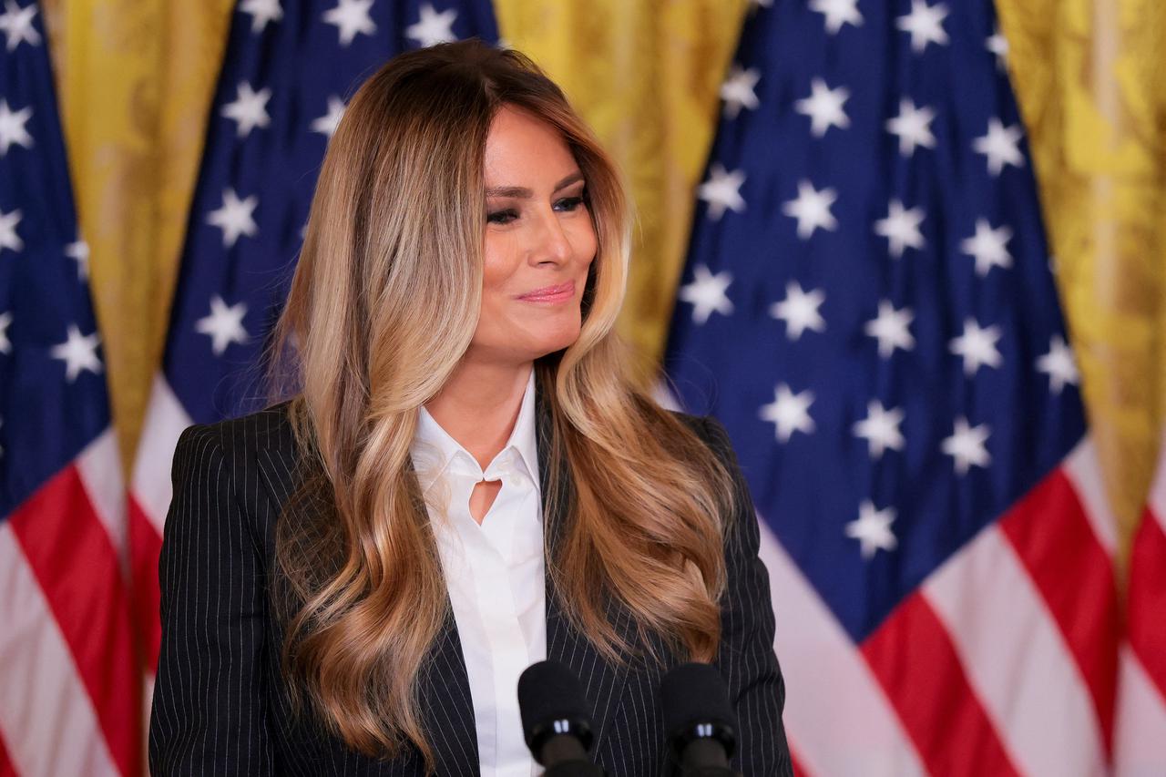 First lady Melania Trump hosts a ceremony for the inaugural Presidential AI Challenge National Champion Awards in Washington