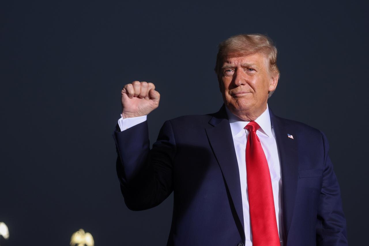 U.S. President Donald Trump attends a campaign rally in Reno