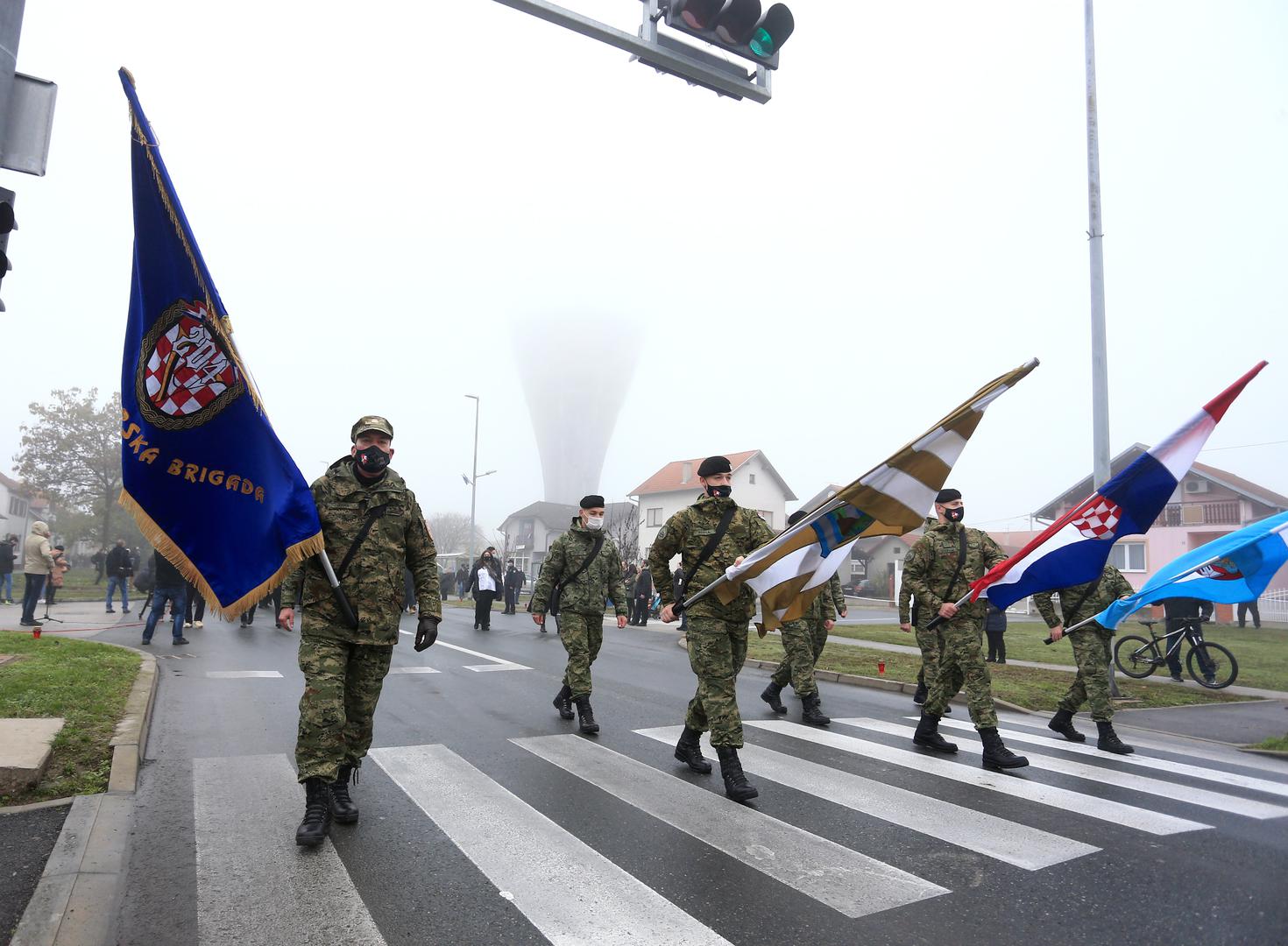 18.11.2019., Vukovar - Dan sjecanja na zrtvu Vukovara i Skabrnje 1991.-2020. Krenula Kolona sjecanja u posebnim okolnostima zbog epidemije koronavirusa. Photo: Davor Javorovic/PIXSELL