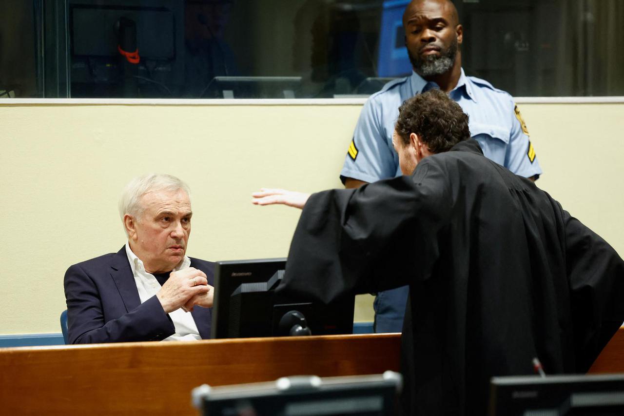 Former head of Serbia's state security service Jovica Stanisic appears in court, in The Hague