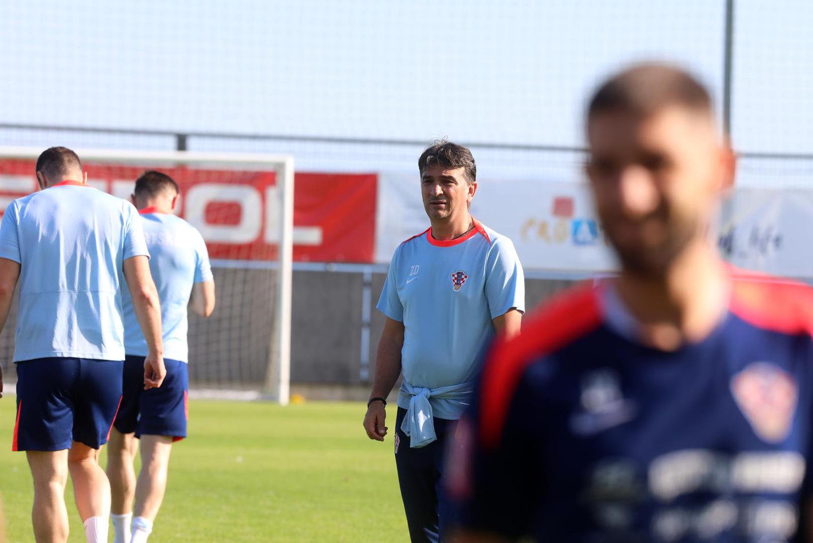 06.06.2024., Rijeka - Trening Hrvatske nogometne reprezentacije na pomocnom terenu stadiona na Rujevici. Photo: Goran Kovacic/PIXSELL