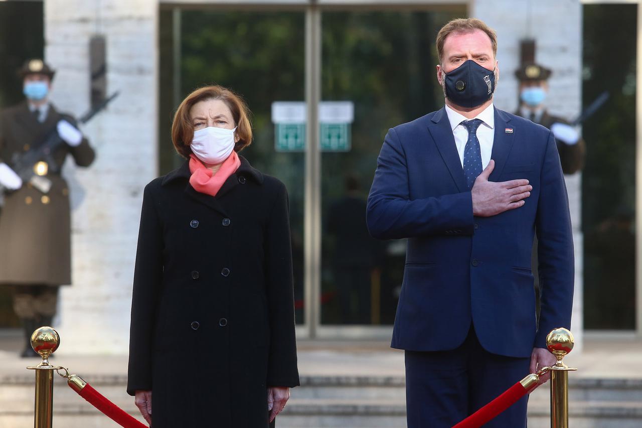 Zagreb: Ministar Banožić primio u posjet ministricu Oružanih snaga Francuske