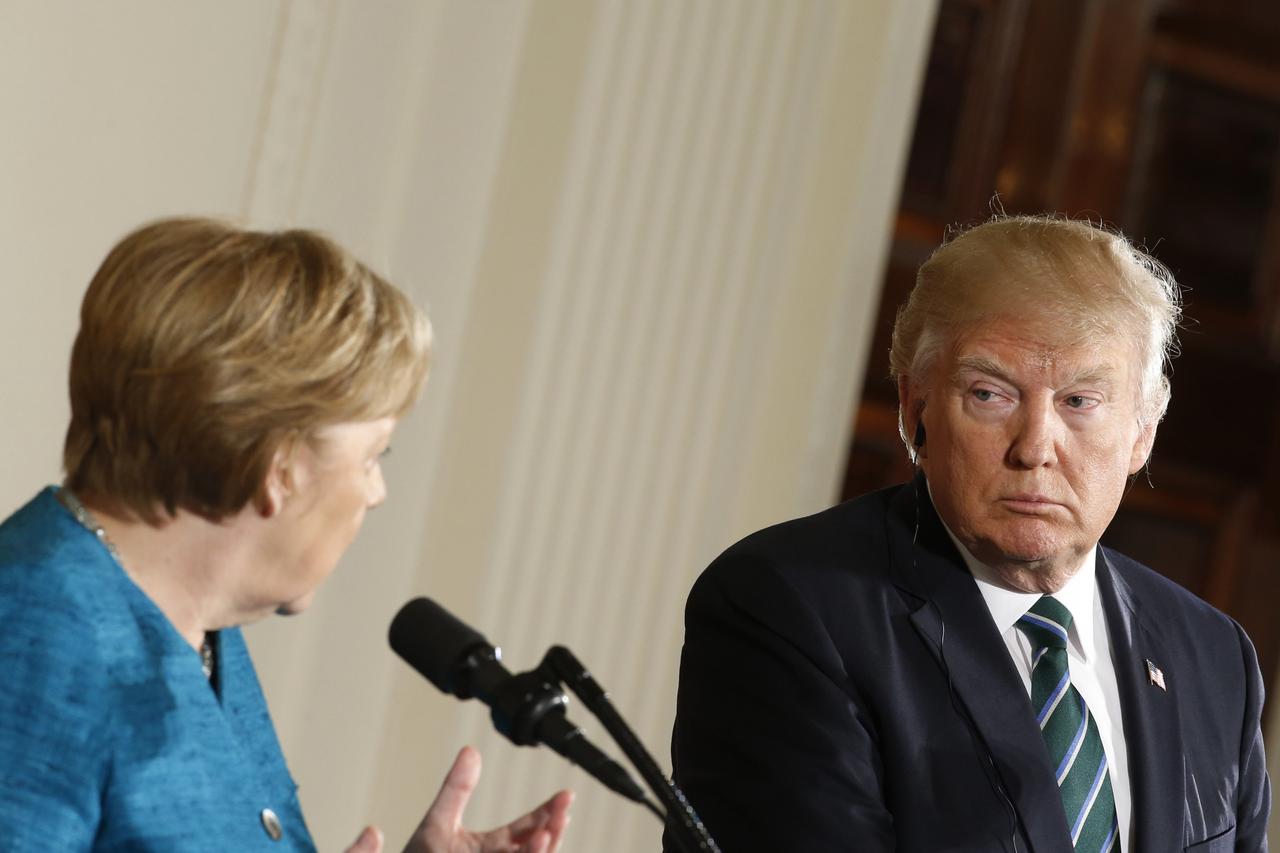 Angela Merkel i Donald Trump