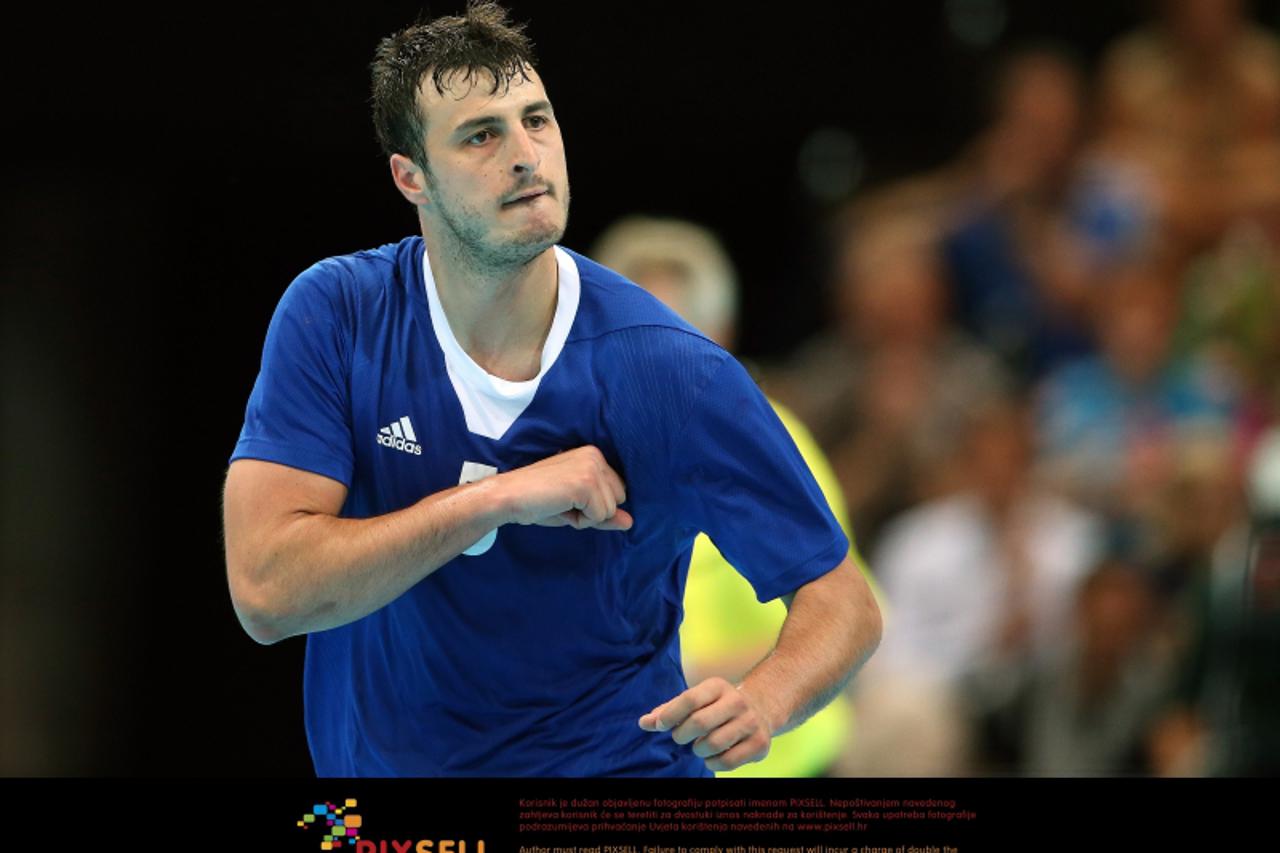 '31.07.2012., London - Ljetne Olimpijske igre London 2012, rukometna utakmica Hrvatska - Madjarska. Domagoj Duvnjak. Photo: Igor Kralj/PIXSELL'