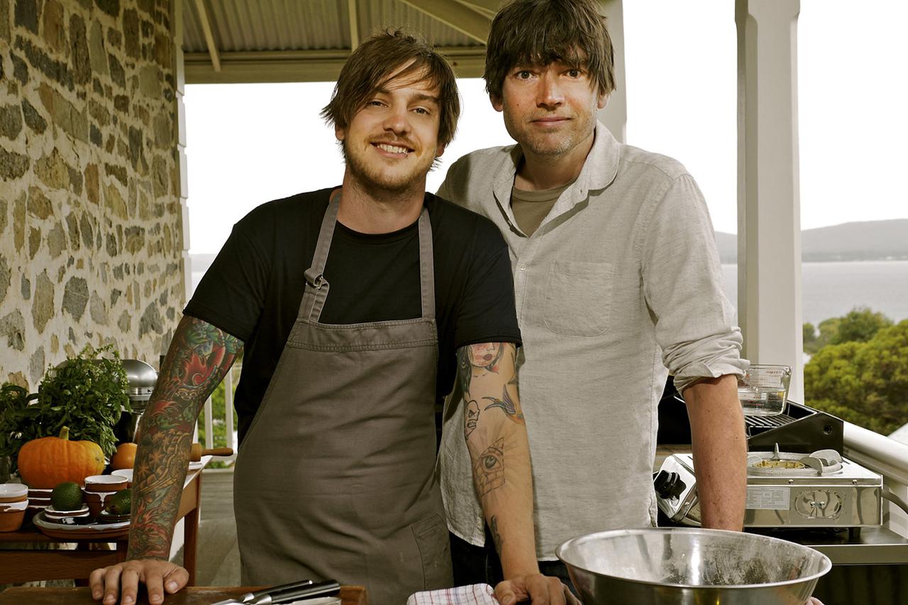Alex James i Matt Stone