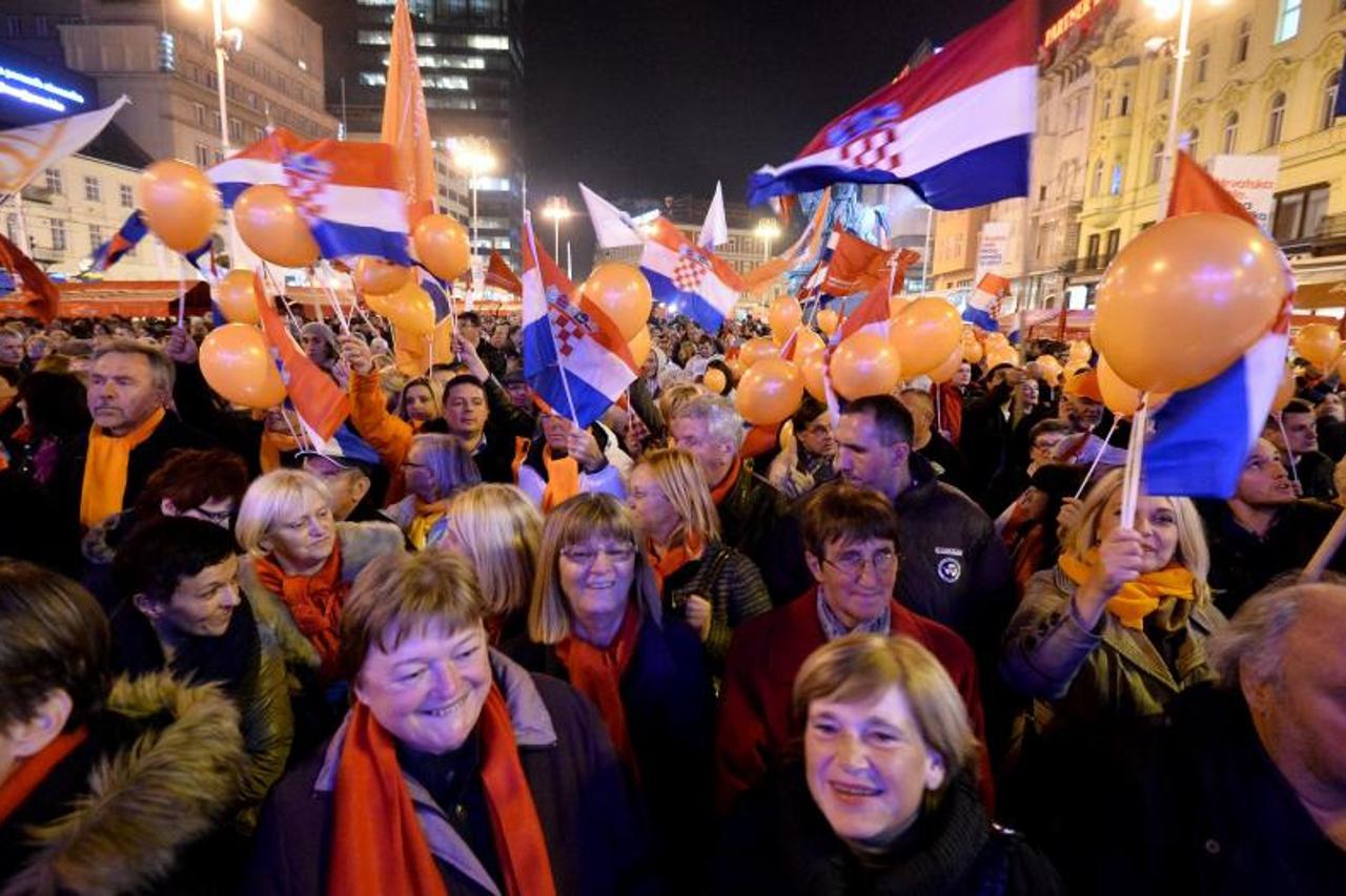 Skup koalicije Hrvatska raste na Trgu 