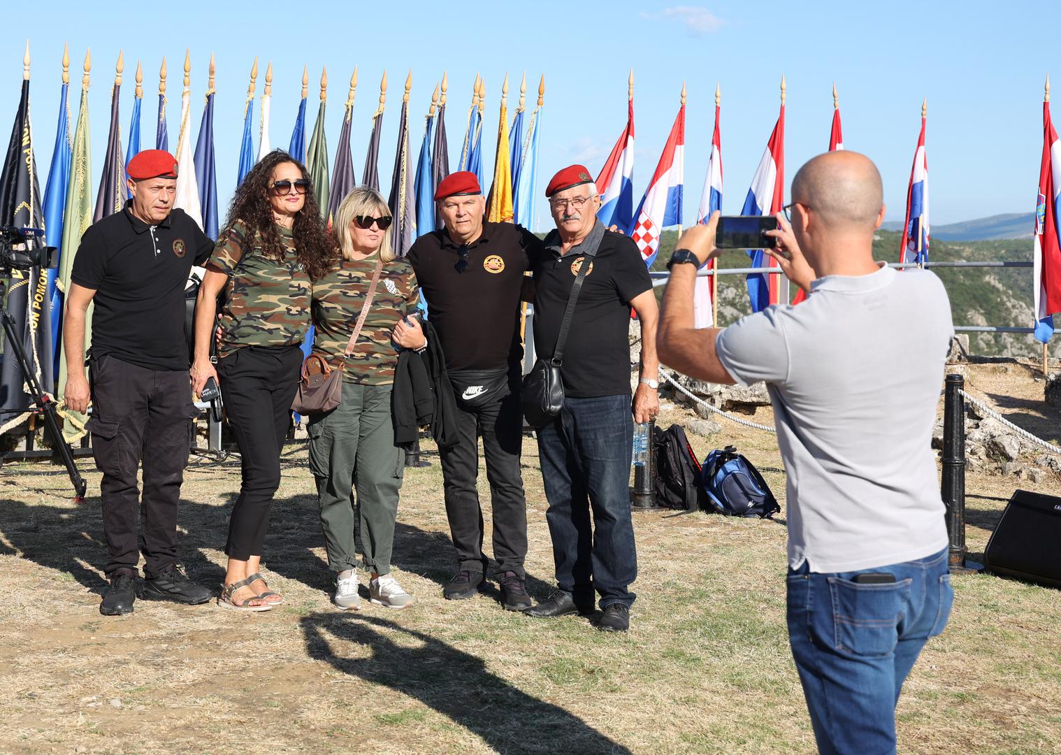 05.08.2025.,Knin- Proslava obiljezavanja Dana pobjede i domovinske zahvalnosti, Dana hrvatskih branitelja i 30. obljetnice vojno redarstvene operacije Oluja. Podizanje zastave na kninskoj tvrdjavi.  Photo: Dusko Jaramaz/PIXSELL