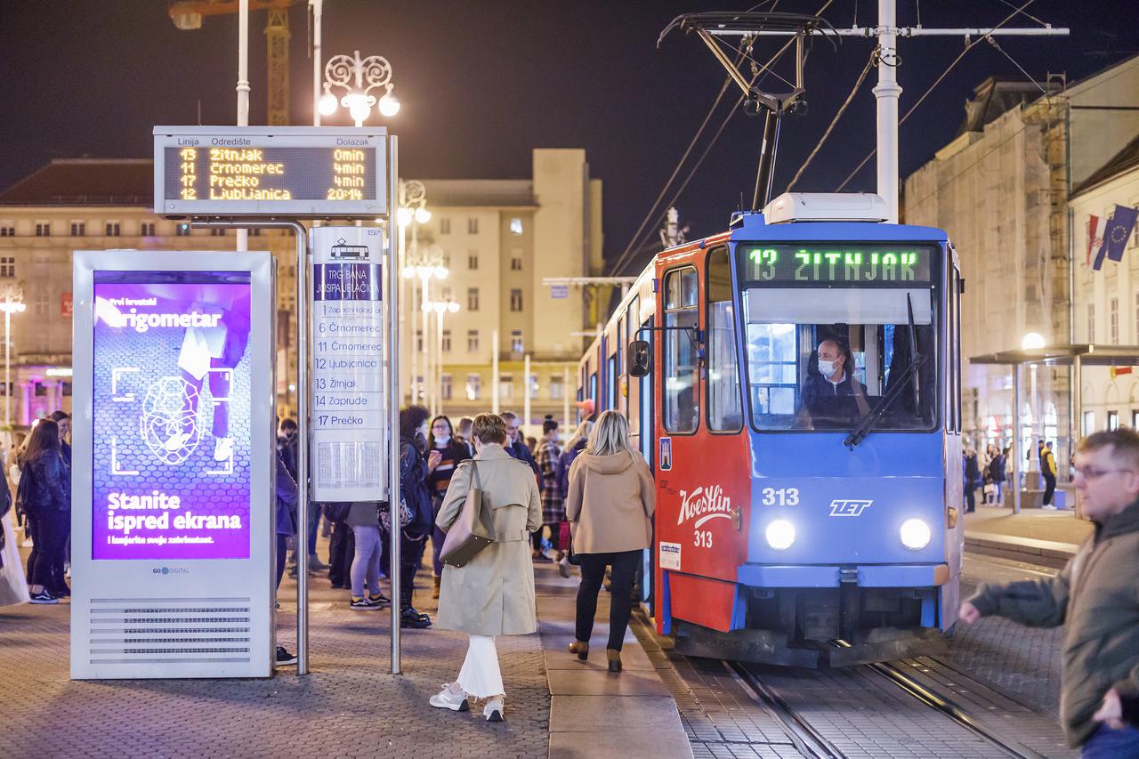 Jesenja večer u centru Zagreba