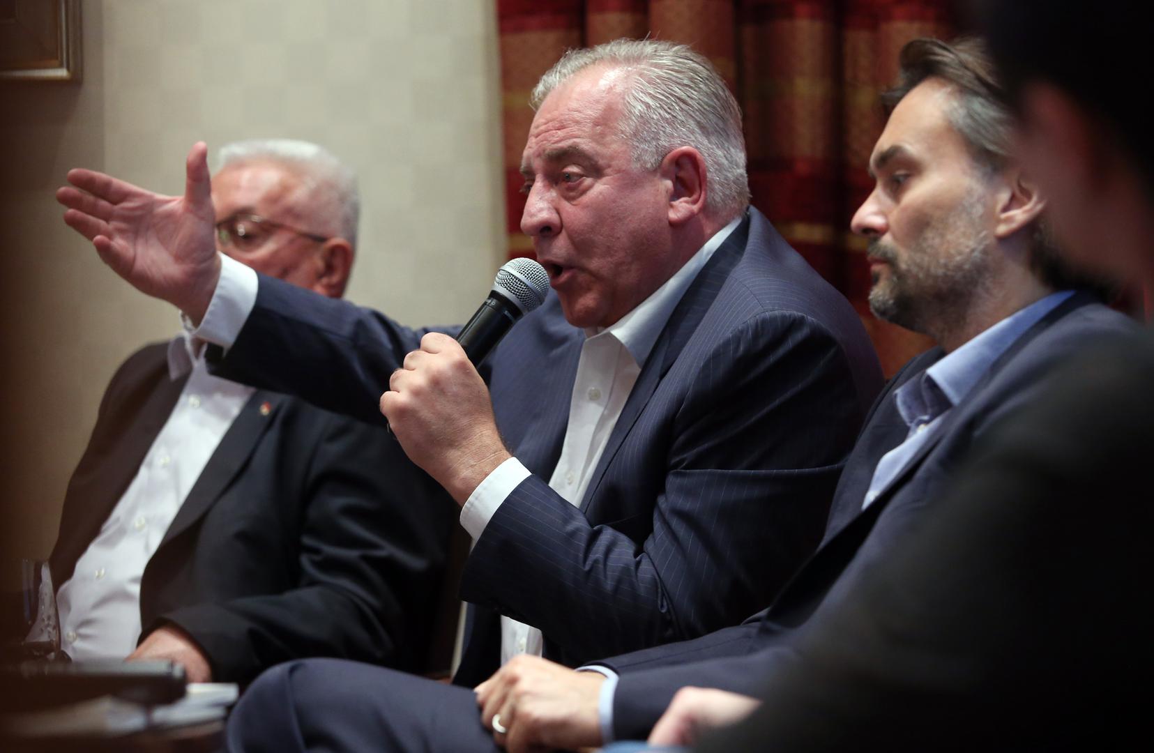 Luka Bebić, Ivo Sanader i glavni urednik Večernjeg lista Dražen Klarić