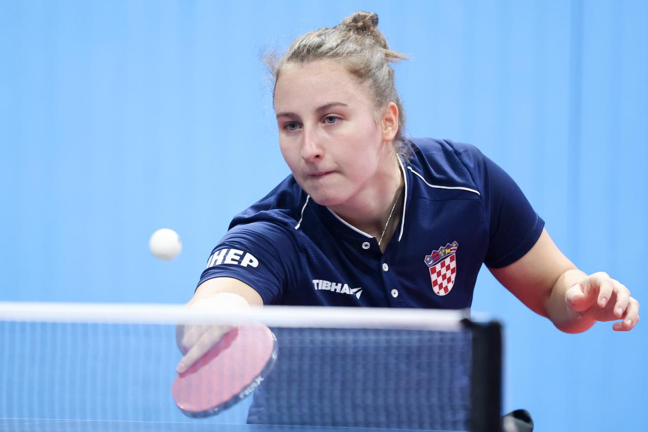 Zagreb: Otvoreni trening ženske stolnoteniske reprezentacije Hrvatske uoči Europskog ekipnog prvenstva