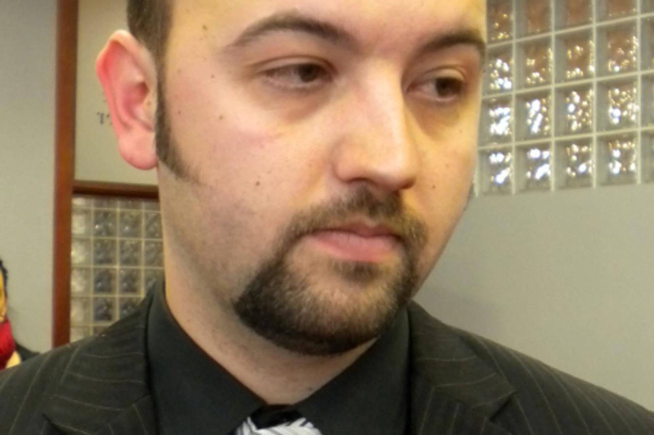 'SLAVONIJA  23.02.2011. VUKOVAR - Marijan Pavlicek, predsjednik vukovarskog HSP dr. Ante Starcevic Branimir Bradaric/Vecernji list'