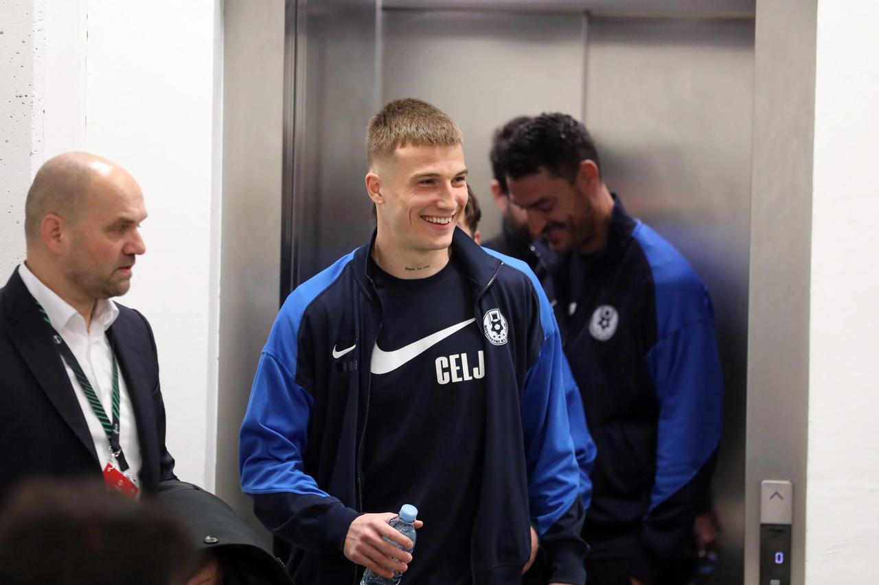 Rijeka: Trener NK Celja Albert Riera i igrač Franko Kovačević