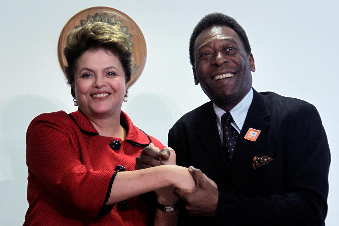 FILE PHOTO: Soccer legend and Brazil's Minister of Sport Pele  