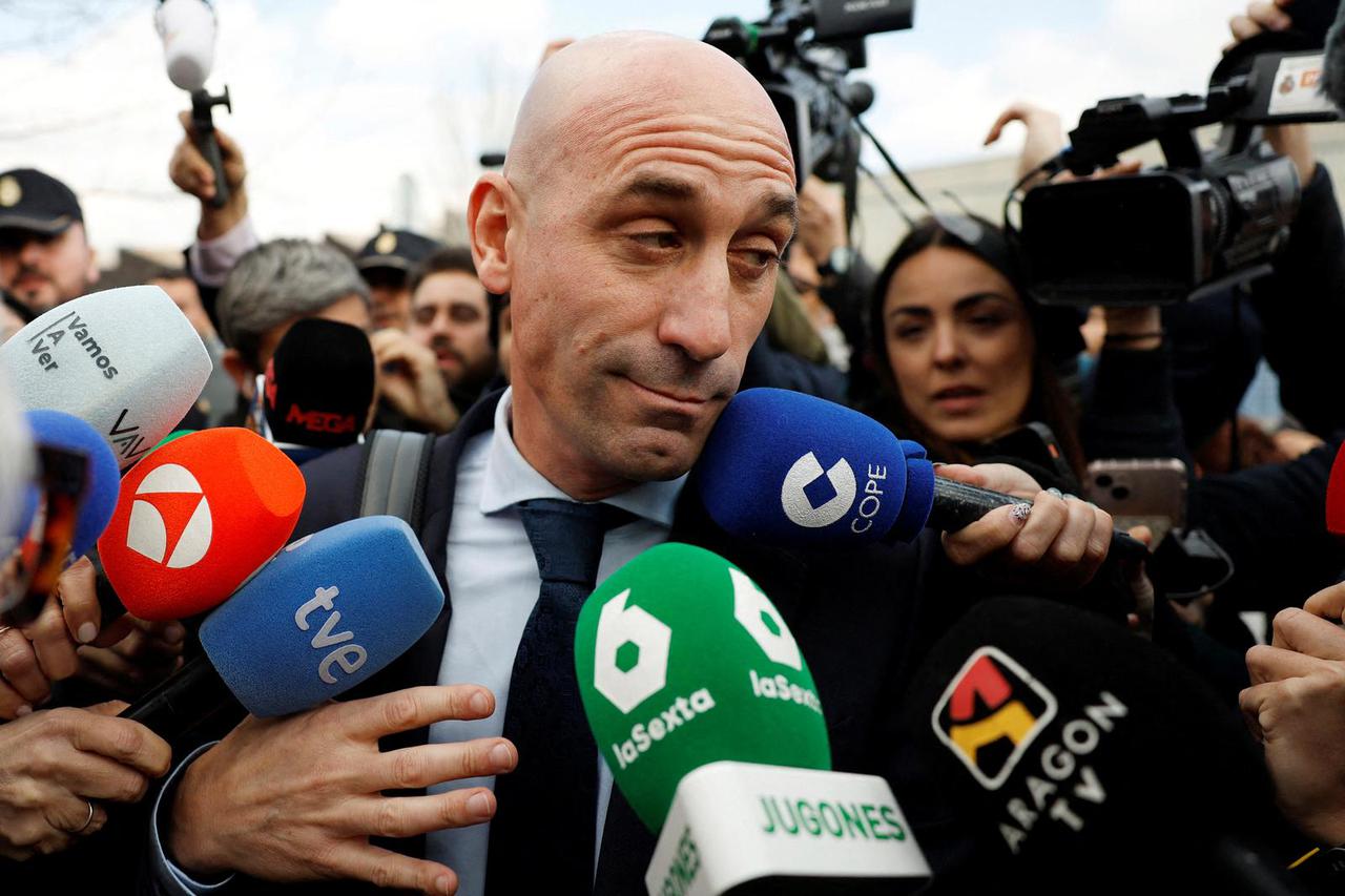 Former Spanish soccer chief Rubiales faces examination during trial for kissing footballer Jenni Hermoso