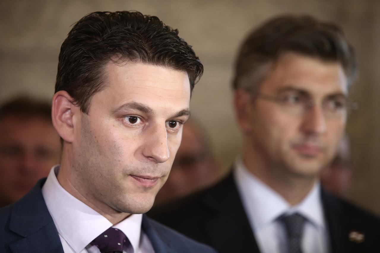 Božo Petrov i Andrej Plenković