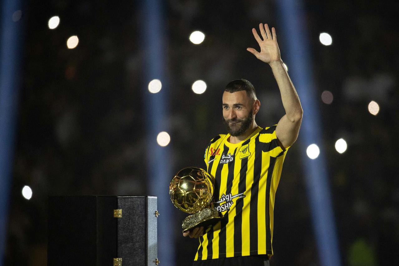 Welcome ceremony for Karim Benzema after joining Al-Ittihad