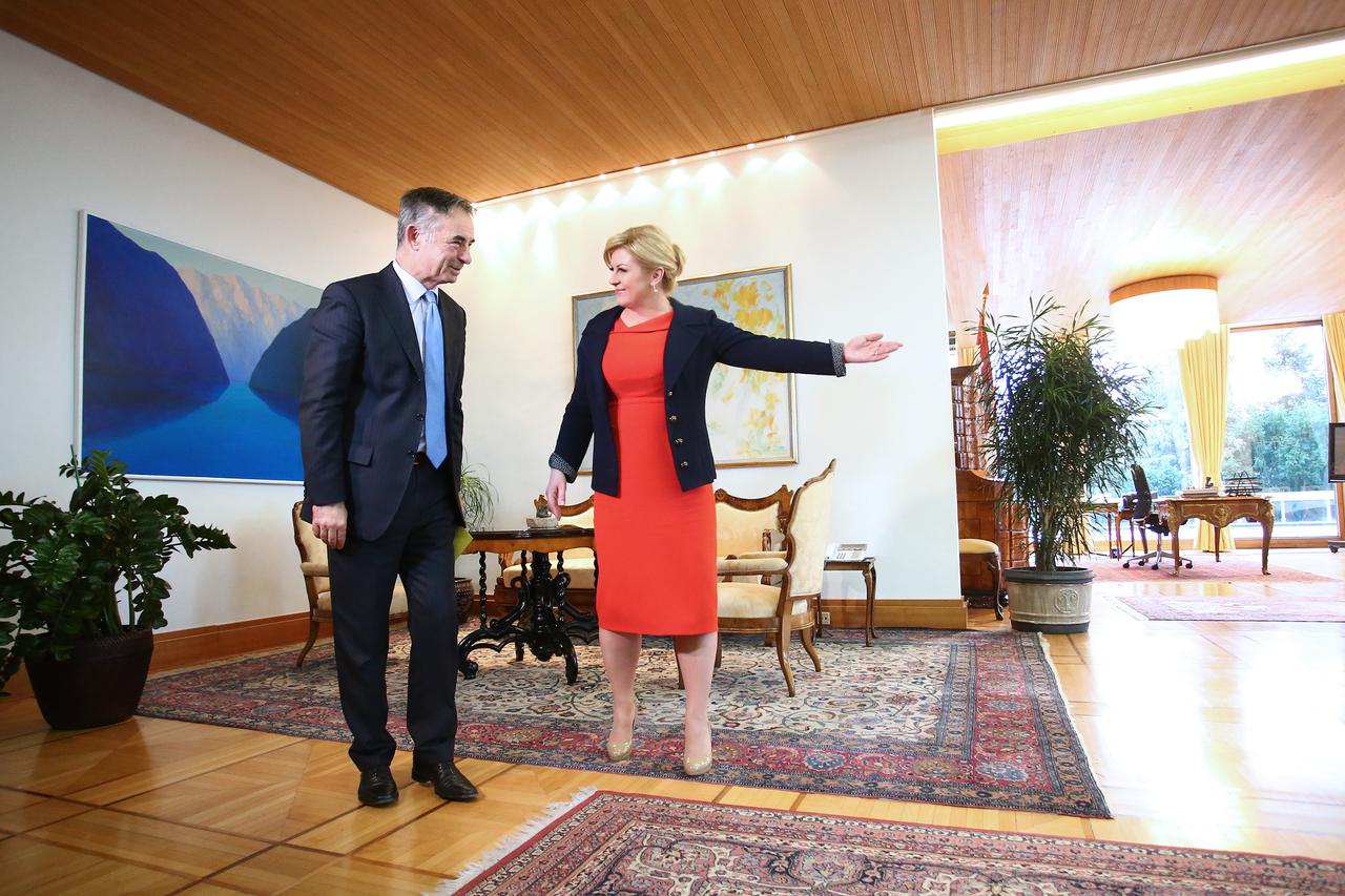 Kolinde Grabar Kitarovic i Milorad Pupovac