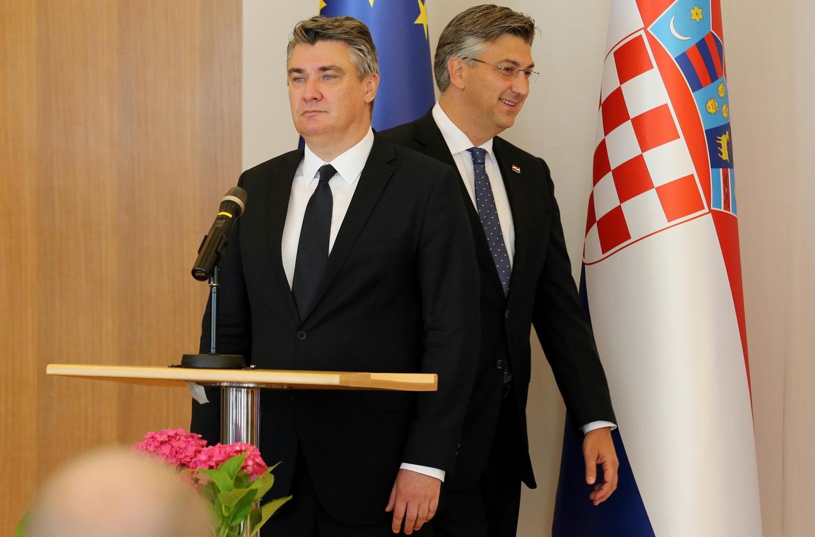 16.07.2020.,Zagreb - Konferencija za medije nakon sto je Andrej Plenkovic predao 76 potpisa predsjedniku Zoranu Milanovicu kao mandatar nove Vlade. Photo: Dalibor Urukalovic/PIXSELL
