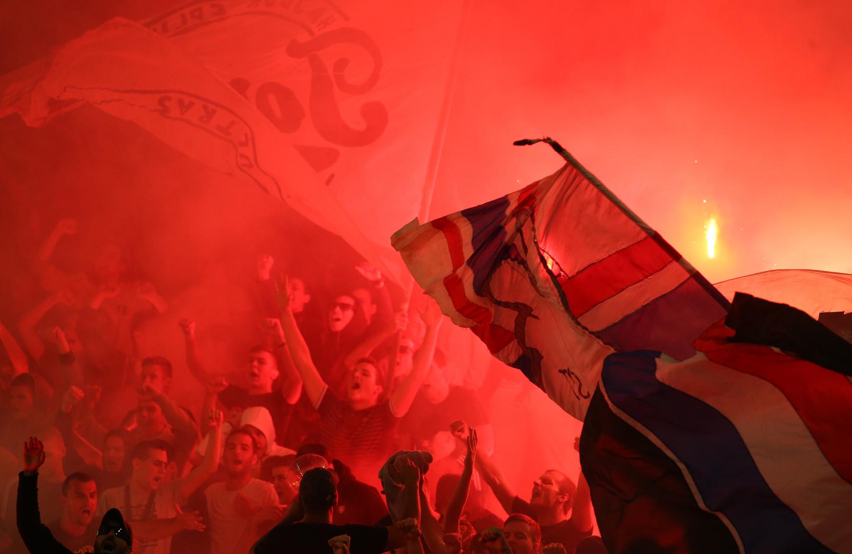 Na tribinama se okupilo nešto više od sedam tisuća gledatelja, a 'bili' su imali odličnu podršku od Torcide sa sjevera