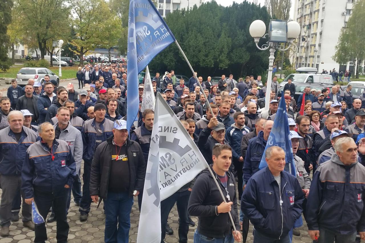 Prosvjed radnika Đure Đakovića