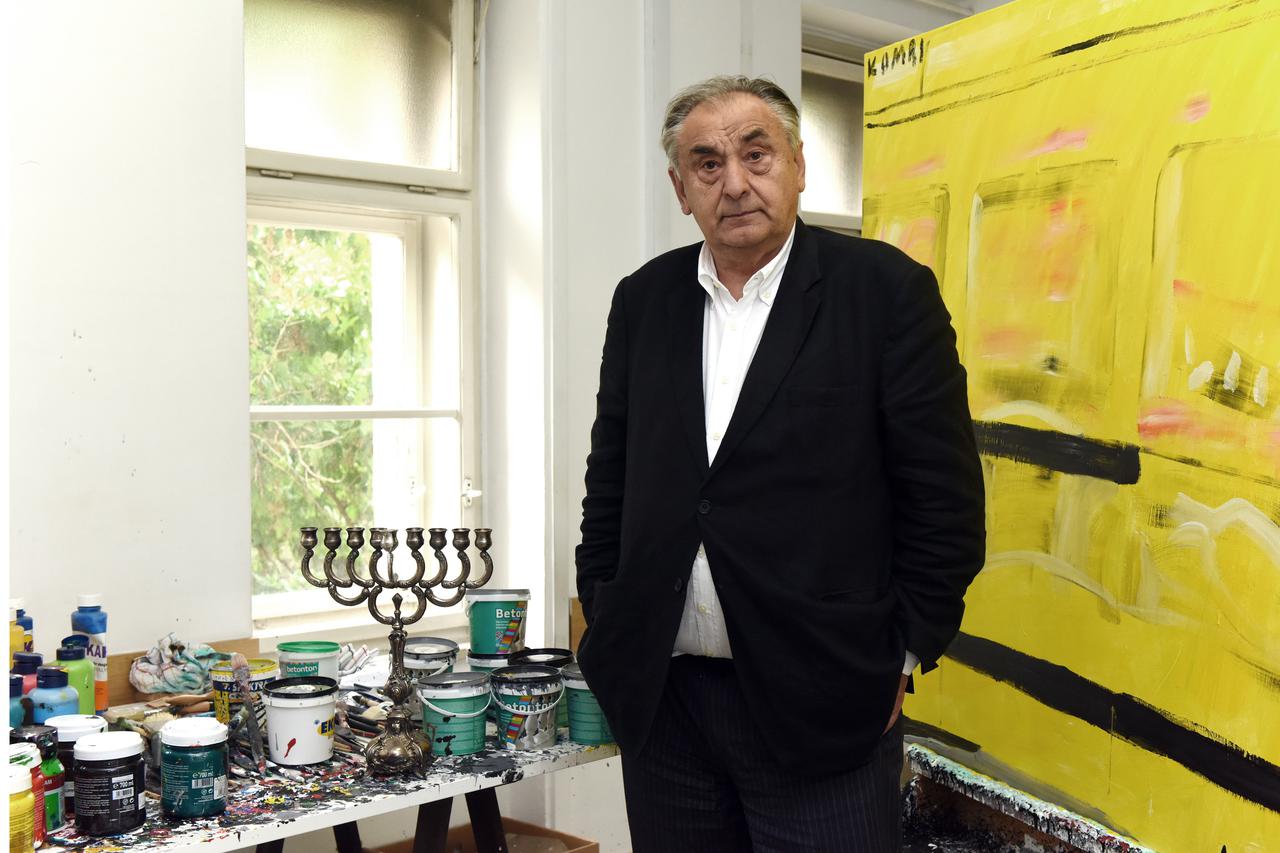 25.05.2015., Zagreb - Boris Bucan slikar, graficar, dizajner i akademik. Photo: Davor Visnjic/PIXSELL