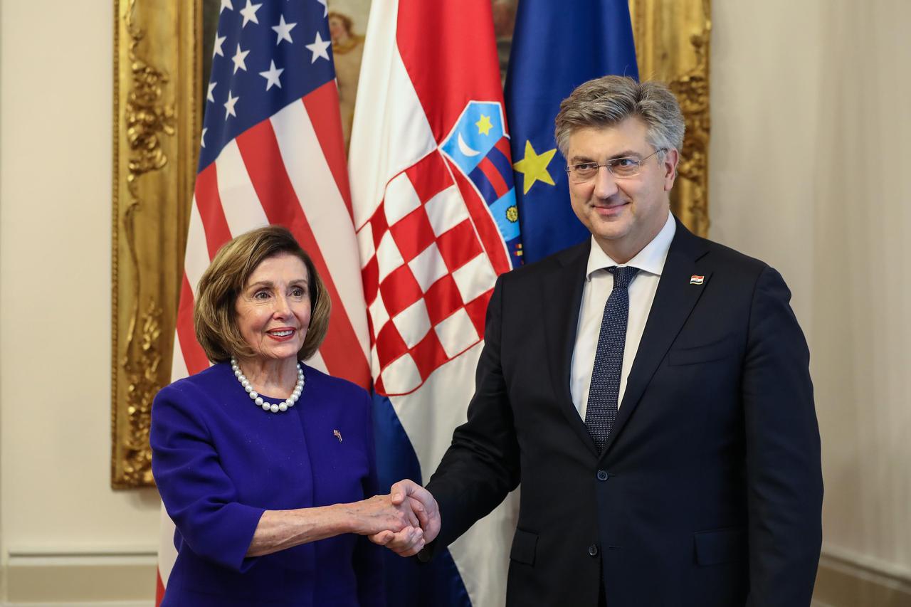 Zagreb: Andrej Plenković sastao se s Nancy Pelosi
