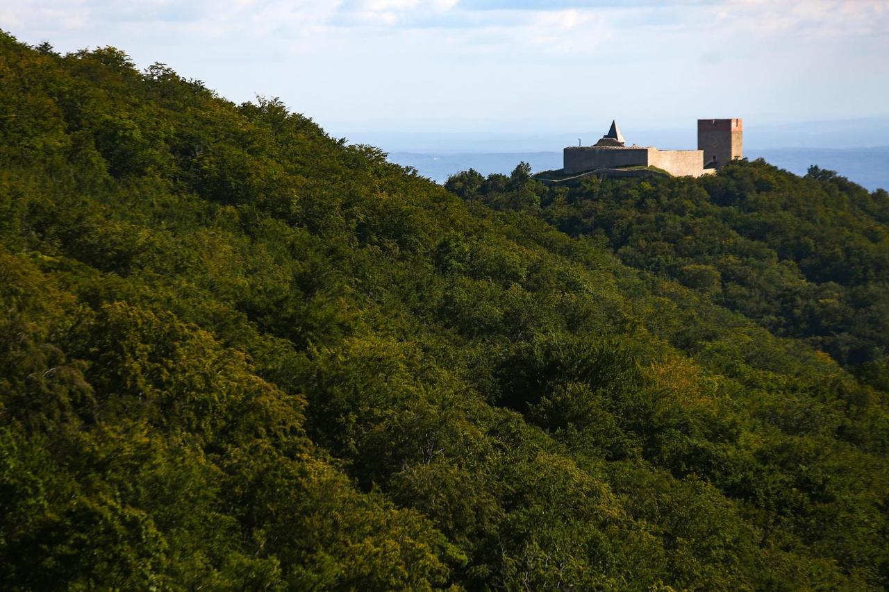 Pogled na Medvedgrad sa Sljemena