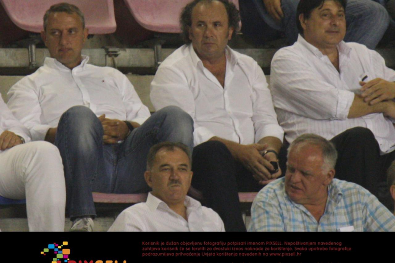 \'29.08.2009., Split - Utakmica 1HNL, 6. kola, NK Hajduk - NK Lokomotiva.Presjednik Josko Svagusa i Zeljko Kerum u lozi. Photo: Ivo Cagalj/24sata\'