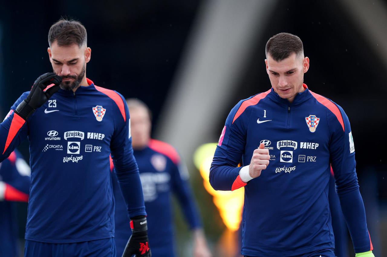 Zagreb: Trening hrvatske nogometne reprezentacije