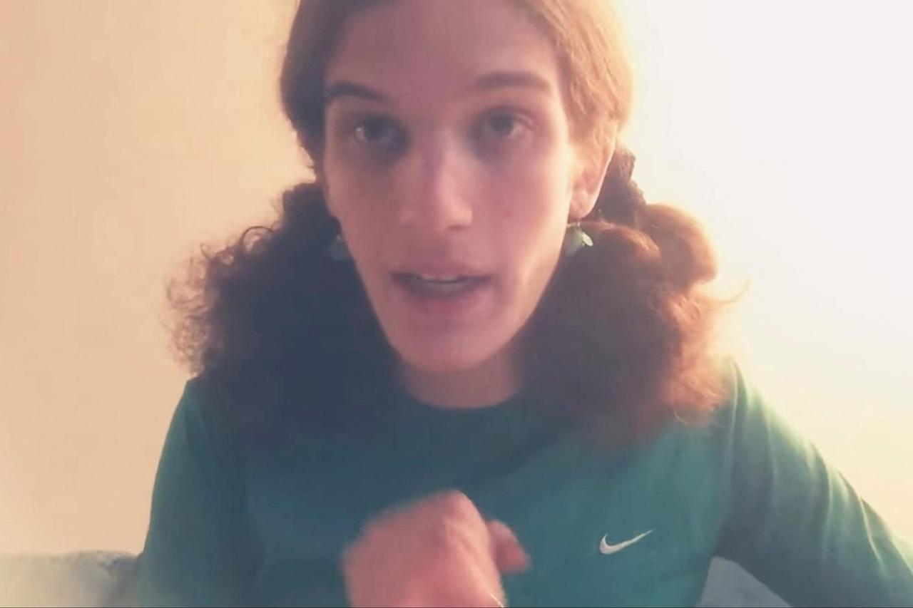 Still image from video taken by suspected Minneapolis shooter Robin Westman