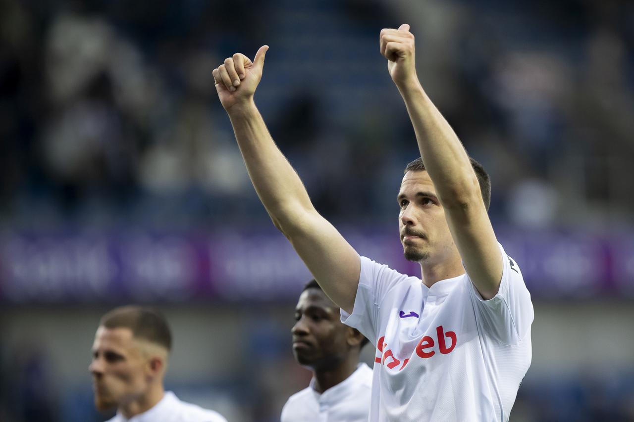 Genk: Doigravanje za prvake prve divizije belgijskog prvenstva "Jupiler Pro League" između KRC Genk i RSC Anderlecht