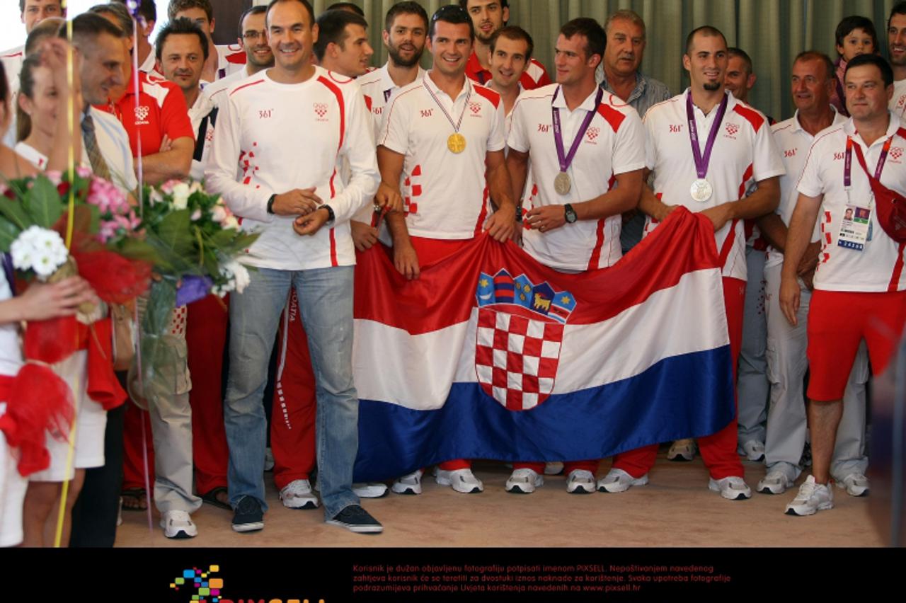 '13.08.2012., Zagreb - Svecani docek hrvatske olimpijske delegacije u Zracnoj luci Zagreb. Photo: Jurica Galoic/PIXSELL'