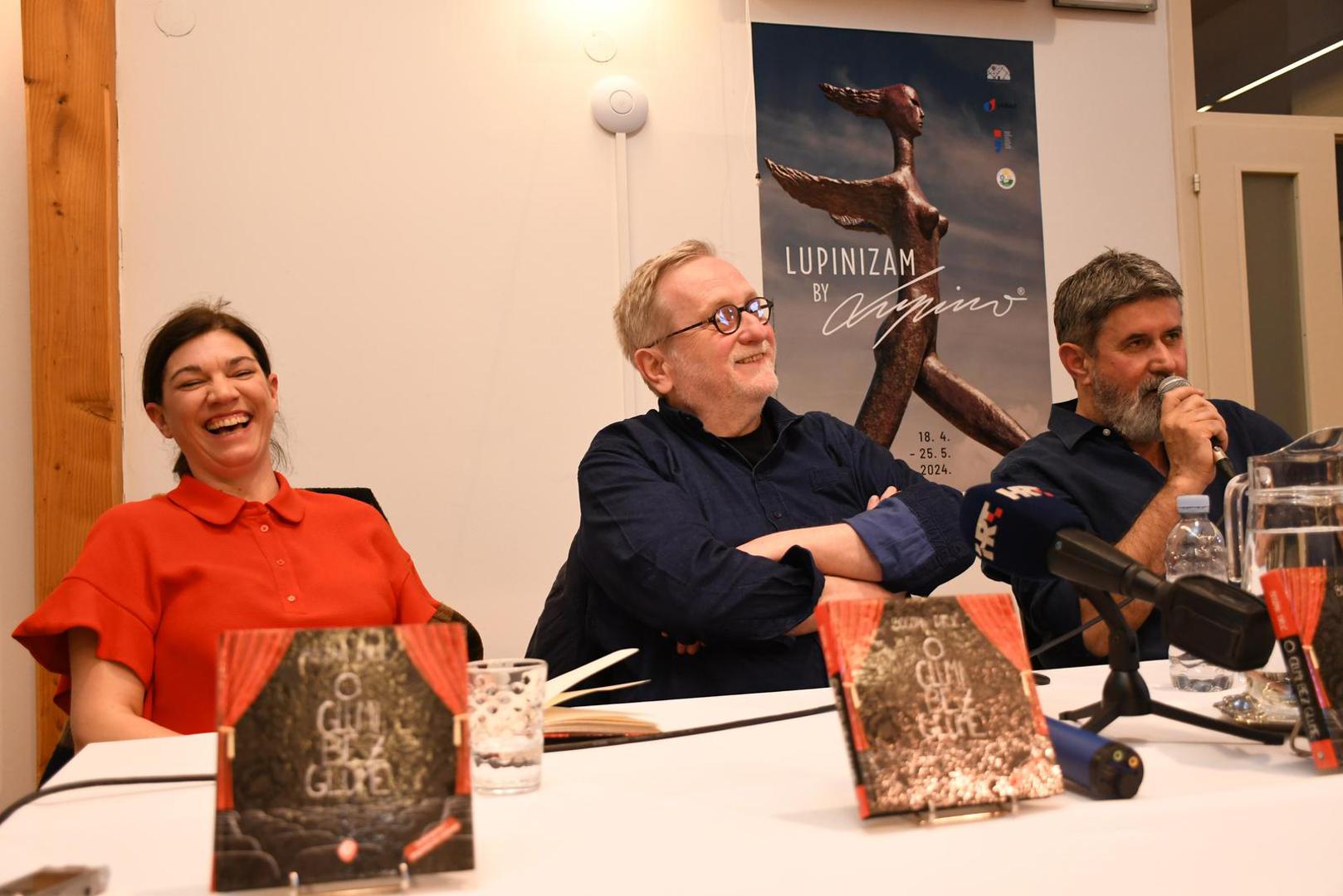 Tako smo imali priliku vidjeti Sandru Lončarić, Jelenu Perčin, Enisa Bešlagića, Filipa Šovagovića, Vedrana Mlikotu, Mariju Škaričić i druge. Promociji se pridružio i domaćin umjetnički direktor festivala Goran Navojec. 